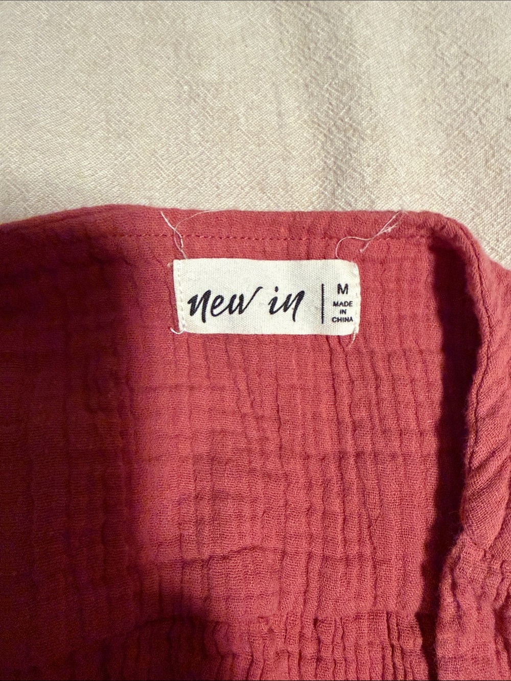 Button-Front Ruffle-Trim Set in Dusty Rose - Picture 2 of 3